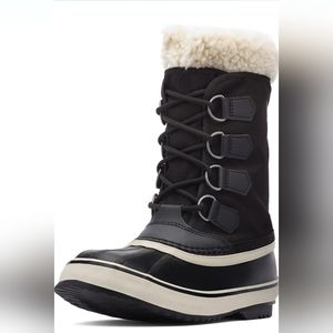 New! Sorel Winter Carnival Waterproof Boots Black Women's